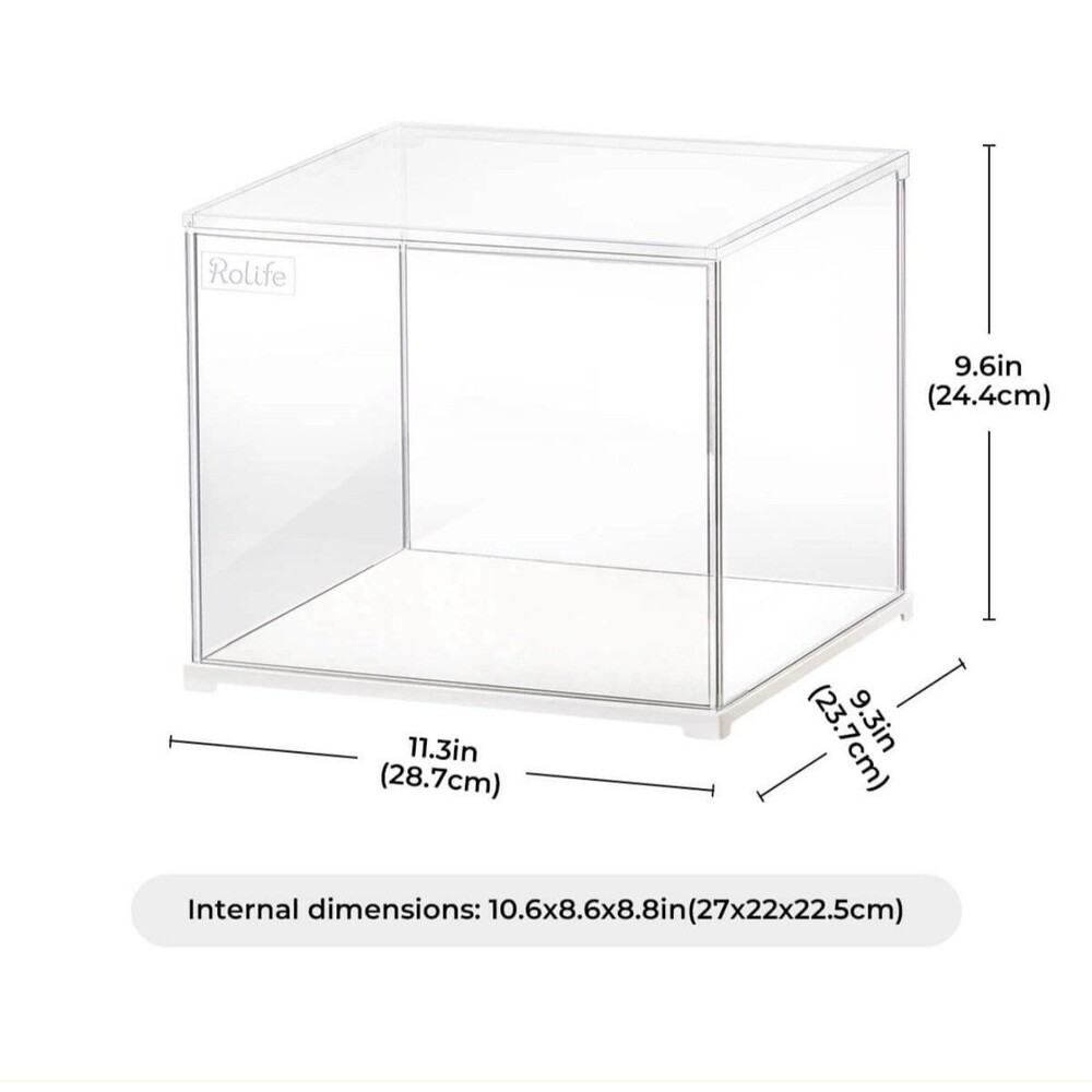 Rolife Display Box DF03L Clear Stackable Case DIY Miniature House Showcase